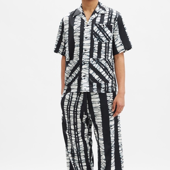 NWT NICHOLAS DALEY
Roketsu-dyed rayon-blend twill short-sleeved shirt - Picture 2 of 6